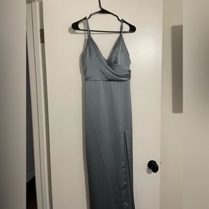 French blue Revelry bridesmaid dress